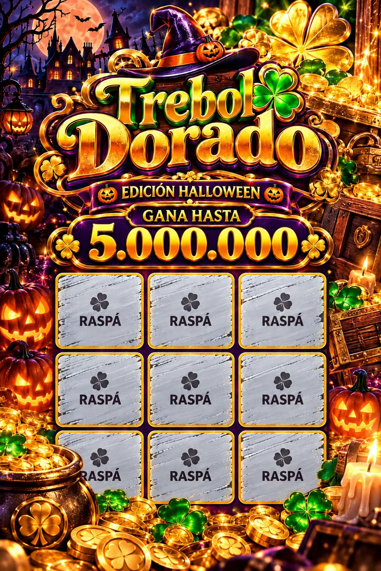 Cartón Halloween dorado